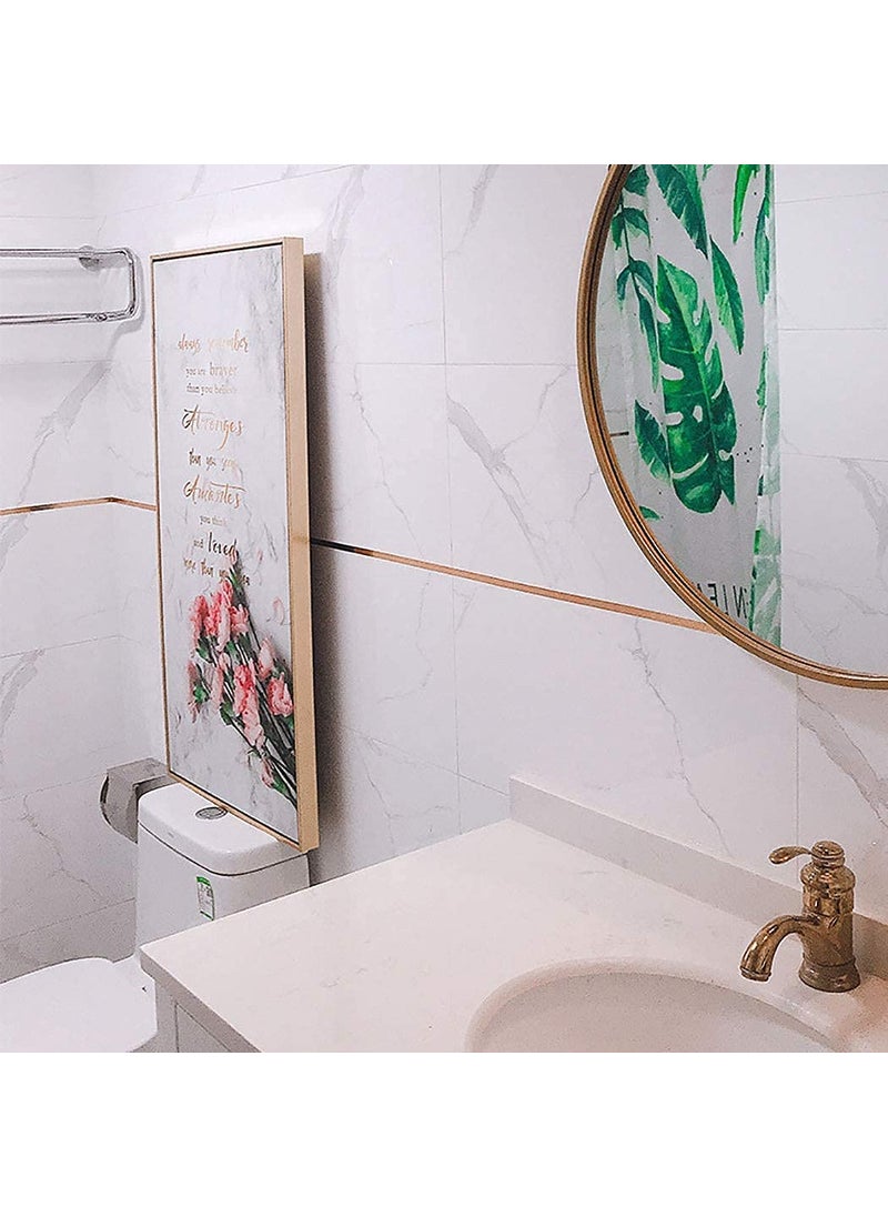Skin Poster Skin Poster 50 Meters Waterproof Gap Sealing Golden Decoration Tape For Home Floor Tiles Wall Decor Waterproof Tiles 2CM Wide Gold  - Image 4
