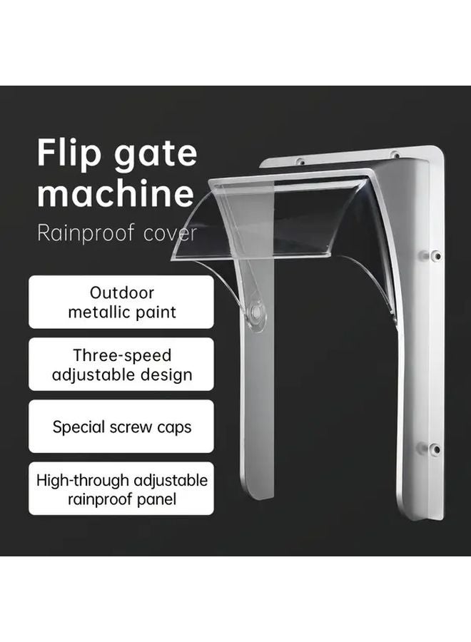 Cubic Retractable Access Control Cover With Sliding Sunshade Durable Plastic 1pc - Image 5