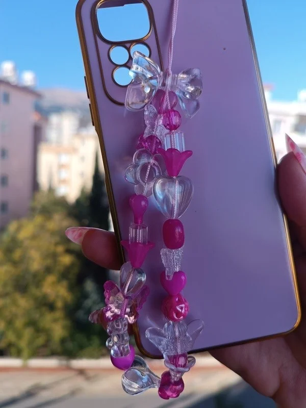 Efna Store Beaded Phone Charm, Phone Bracelet Accessory and Gift Boxed, Gift Accessory