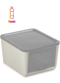 Snips Snips White-Grey Onion & Vegetables Keeper- For 2 Kg, 0% BPA – Use & Reuse product, Made in Italy, 000774  - Image 1