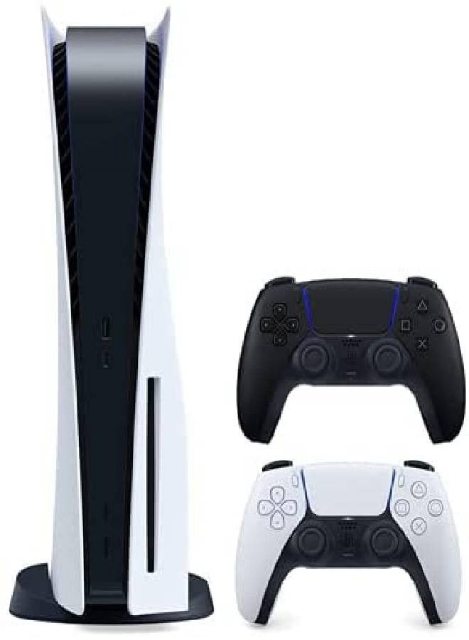 Sony PlayStation 5 CD Edition Console + Midnight Black DualSense Wireless Controller - Image 1