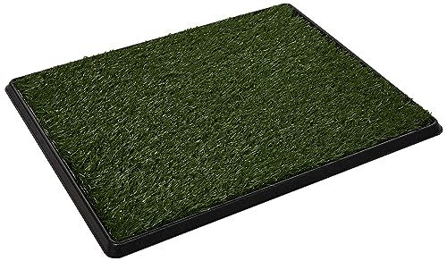 Artificial Grass Puppy Pee Pad for Dogs and Small Pets 20x25 Inch Reusable 3Layer Turf Pads for Dogs with Tray Indoor and Outdoor Fake Grass Potty Pet Supplies by PETMAKER