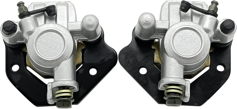 M MATI Front Left Right Brake Calipers & Pads for Kawasaki ATVs - Image 1