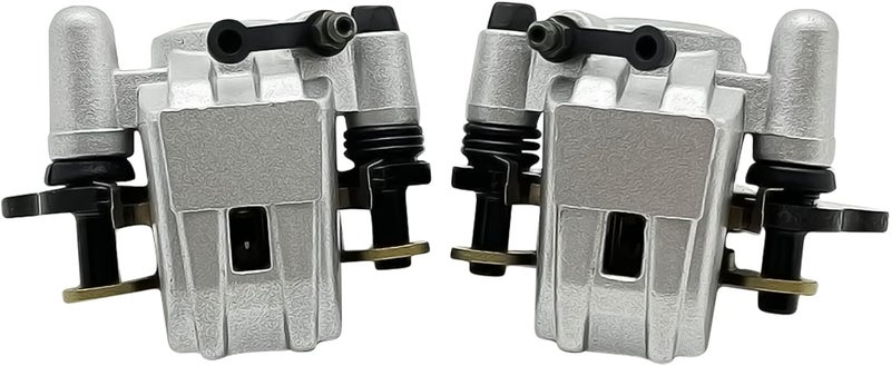 M MATI Front Left Right Brake Calipers & Pads for Kawasaki ATVs - Image 2