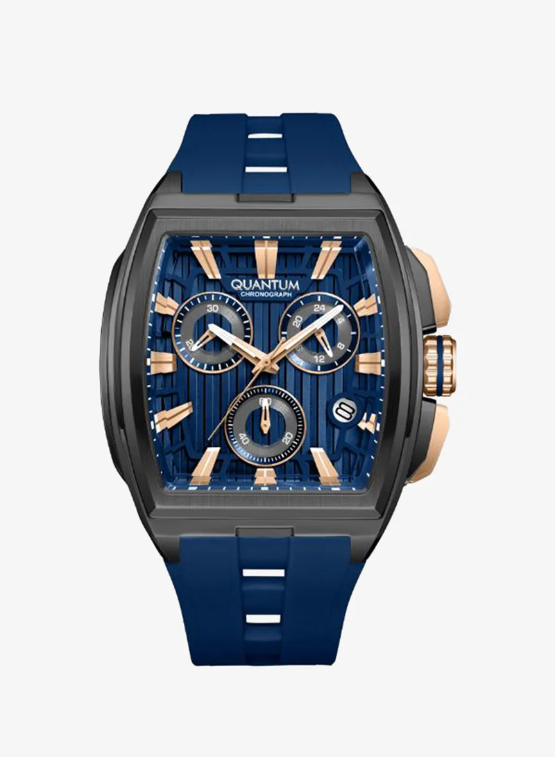 كوانتوم Men's Silicone Analog Watch HNG1279.699 - 41 mm
