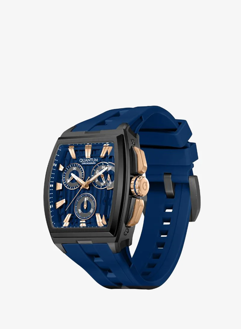 كوانتوم Men's Silicone Analog Watch HNG1279.699 - 41 mm