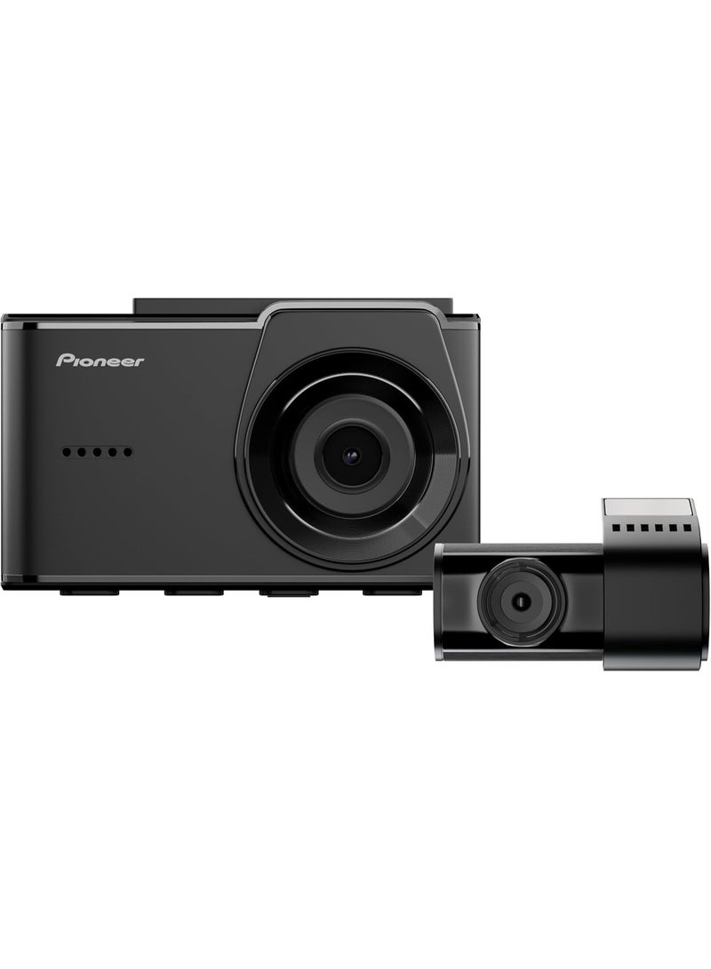 بايونير كاميرا لوحة القيادة VREC-H520DC | كاميرا أمامية بدقة 2K Quad HD، وكاميرا خلفية بدقة HD | شاشة 7.6 سم | تحذيرات ADAS | imelapse | تسجيل GPS | مجال رؤية 140 | STARVIS 2 | الأفضل في الرؤية في الإضاءة الخافتة | دعم بطاقة micro SD حتى 512 جيجابايت - Image 1