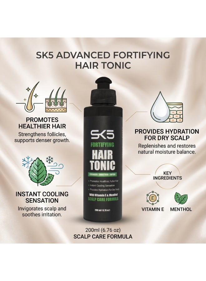 SK5 Fortifying Hair Tonic 200ml – Strengthening Spray for Hair Loss, Smooth & Healthy Hair - Image 5
