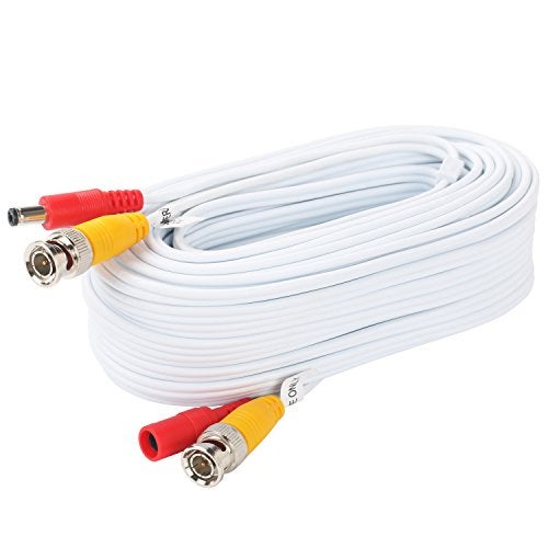 Postta BNC Video Power Cable (2 Pack 50 Feet) Video Security Camera Cable Wire with Four Connectors for CCTV DVR Surveillance System - Image 3