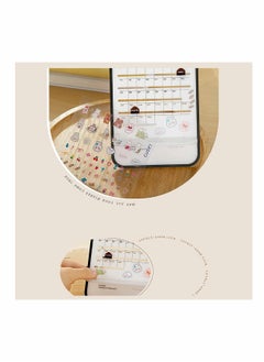 Generic 2023 Desktop Calendar Transparent Cute Rabbit Mini Small Ornaments Schedule Manual Perpetual Calendar Creative Desktop Office Mobile Phone Holder  - Image 3