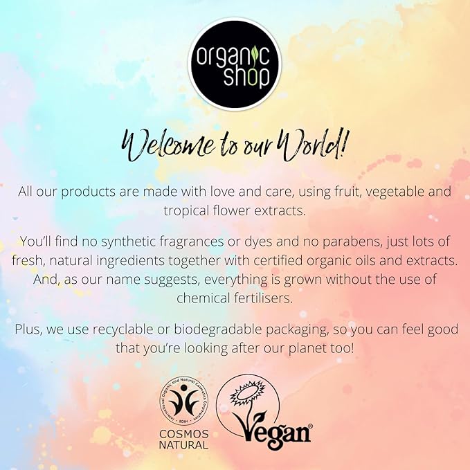 Organic Shop Vitamin C Yogurt Smoothie Glow Body Scrub 250 ml Pack of 2