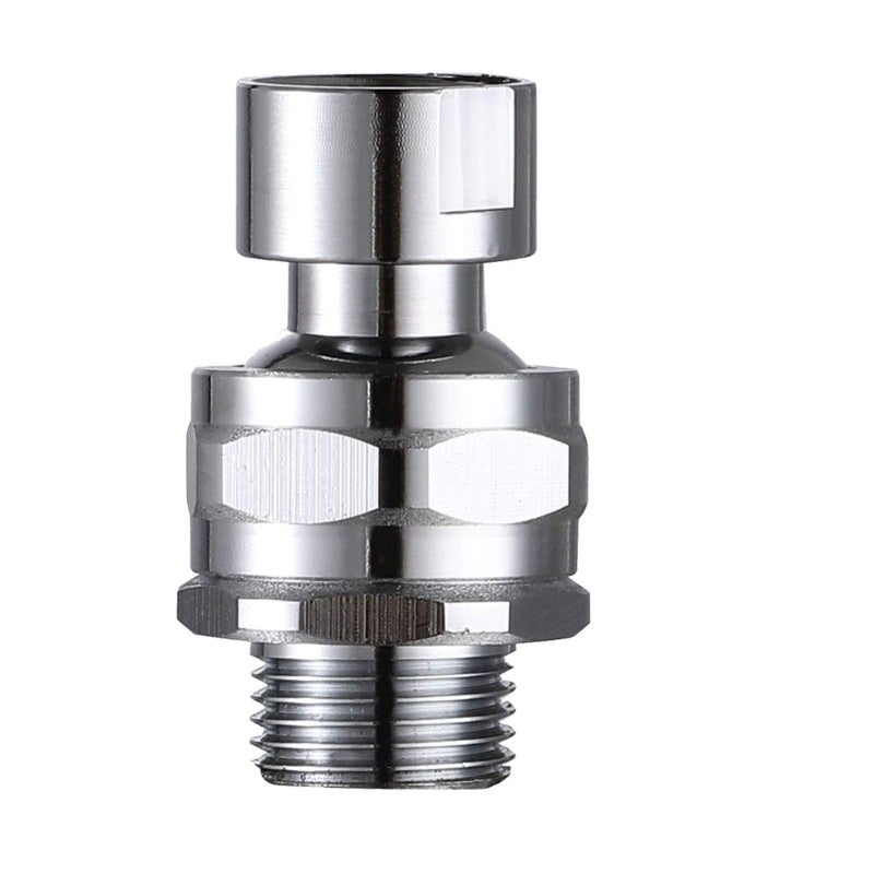 Shower Head Swivel Ball Adapter Brass Adjustable Shower Arm Connector Universal Showering Component Shower Arm Extension Polished Chrome