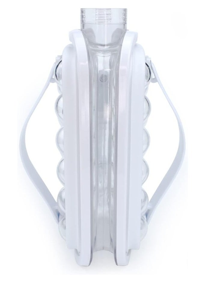 Generic - Ice Ball Maker - Easy to use 2 in 1 ice Cube Bottle, Portable ice Ball Kettle + Drinks Bottle. Screw lid no Spill Easy 17 ice Ball Mould. - Image 1