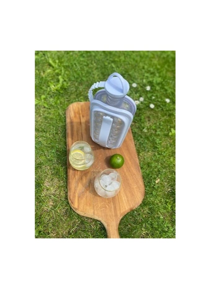 Generic - Ice Ball Maker - Easy to use 2 in 1 ice Cube Bottle, Portable ice Ball Kettle + Drinks Bottle. Screw lid no Spill Easy 17 ice Ball Mould. - Image 1