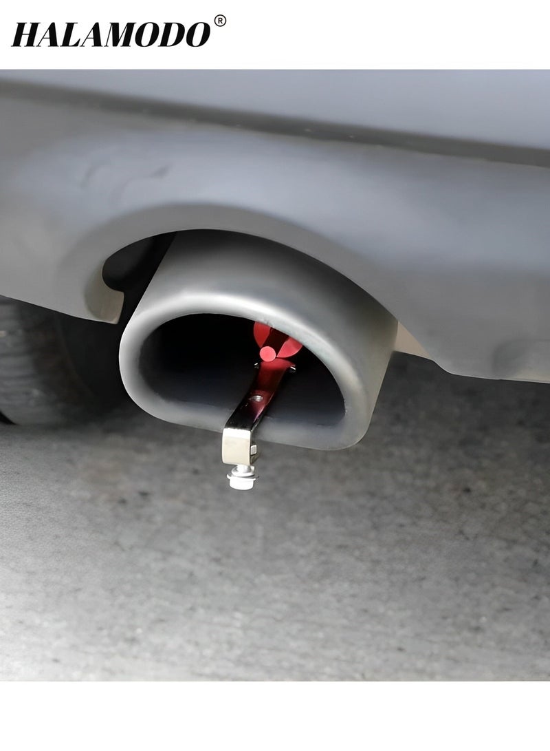1PC Exhaust Turbo Whistle Loud Turbo Sound Booster Exhaust Muffler Pipe Car Roar Maker Aluminum Alloy Whistle Tail Pipe Whistle Simulator for Most Car - Image 4