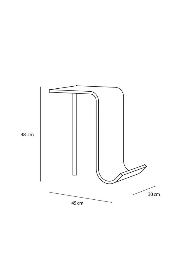 Woodz - Ltable Wooden Side Table White - Image 1