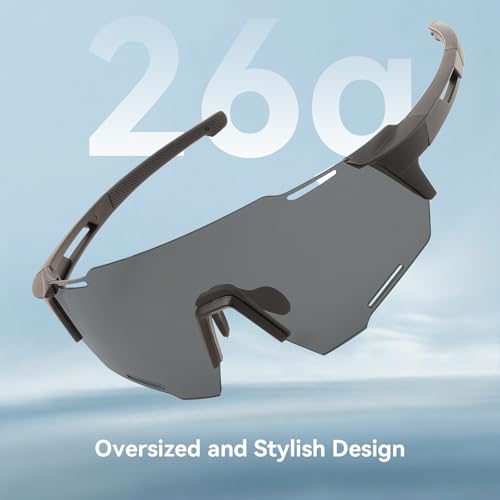 Karsaer Cycling Sport Sunglasses Mens UV400 Non-fogging Lens Goggles for Bicycle Fishing Baseball Running Cycling Golf E1386 - Image 3