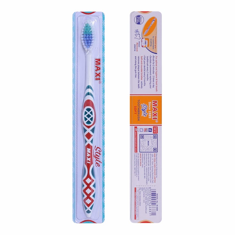 MAXI Style Soft Bristles Toothbrush (Pack of 12) - Image 3