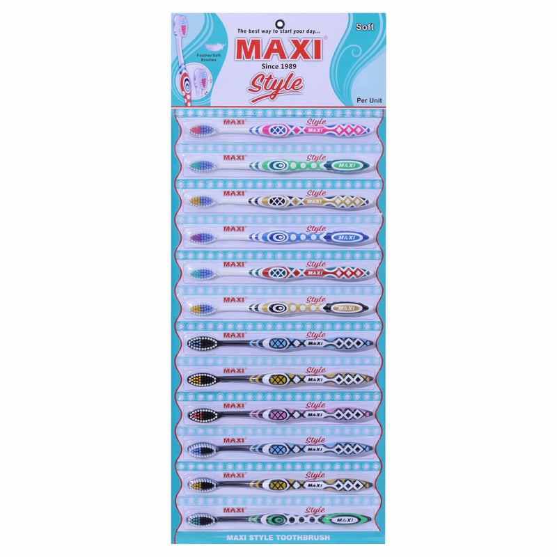 MAXI Style Soft Bristles Toothbrush (Pack of 12) - Image 5