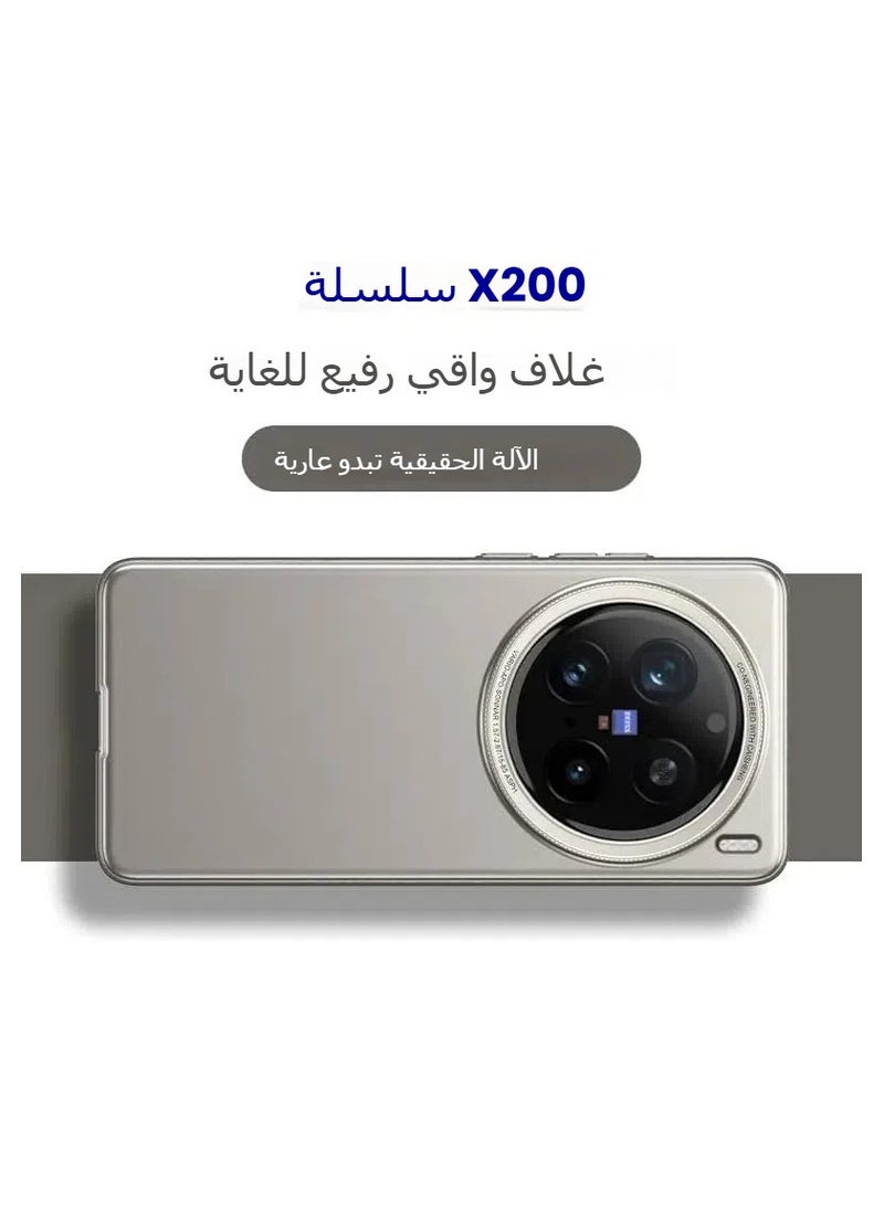 general Case compatible with Vivo X200Pro /X200ProMini/X200, ultra-thin lightweight frosted hard phone case camera lens protection anti-drop and anti-shock protective case - Image 3