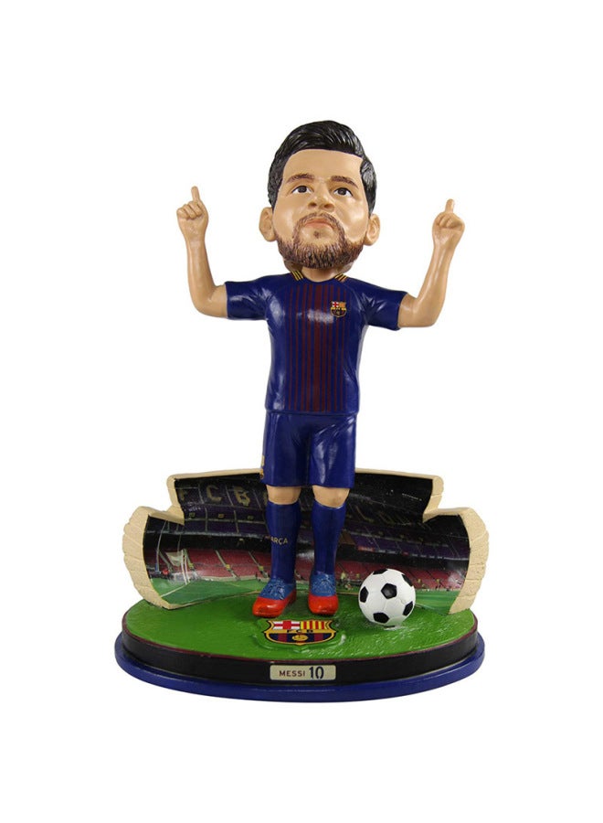 Basketball Football Football League Sports Star Messi Cartoon Q Version Character Commemorative Collectibles Shake Head Ornaments-Color:C - Image 1