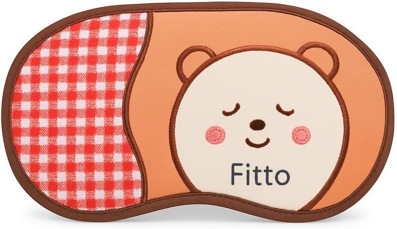 Fitto Night Blindfold Mask - Breathable and Soft Sleep Mask, Brown - Image 1