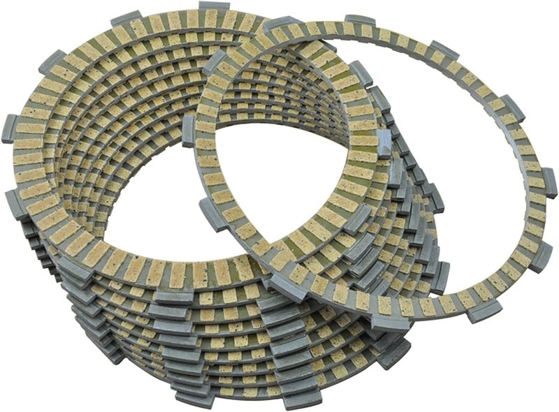 QASULER 10Pc Motorcycle Friction Clutch Plates - Image 1
