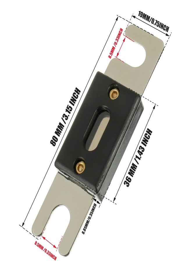 BOJACK 0/2/4 Gauge AWG in Line ANL Fuse Holder with 250 Amp Fuse - Image 4