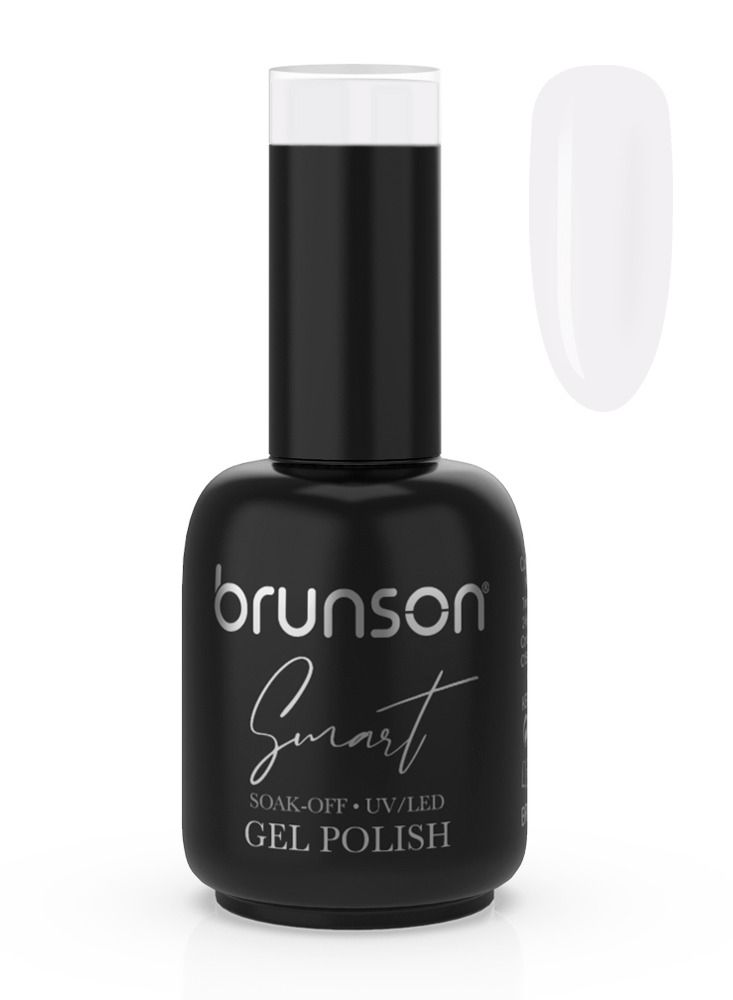 brunson Gel Nail Polish, 15ml Smart Gel Nails Glossy Shine Finish Long Lasting Soak off UV/LED Gel Polish for Nail Art French Manicure Pedicure Salon Quality Chip Resistant Gel Nail Extensions BSM146