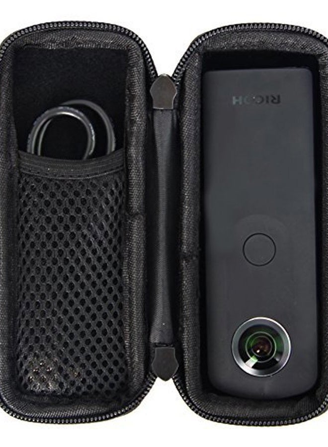 Caseling Hard CASE for Ricoh Theta S Digital Camera. Fits Ricoh Theta S Digital Camera and Theta M15 360 Degree Spherical Panorama Cameras. with mesh Pocket, Orange, Classic - Image 5