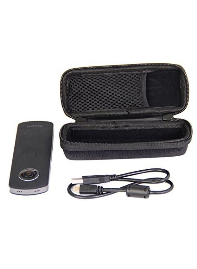 Caseling Hard CASE for Ricoh Theta S Digital Camera. Fits Ricoh Theta S Digital Camera and Theta M15 360 Degree Spherical Panorama Cameras. with mesh Pocket, Orange, Classic - Image 4