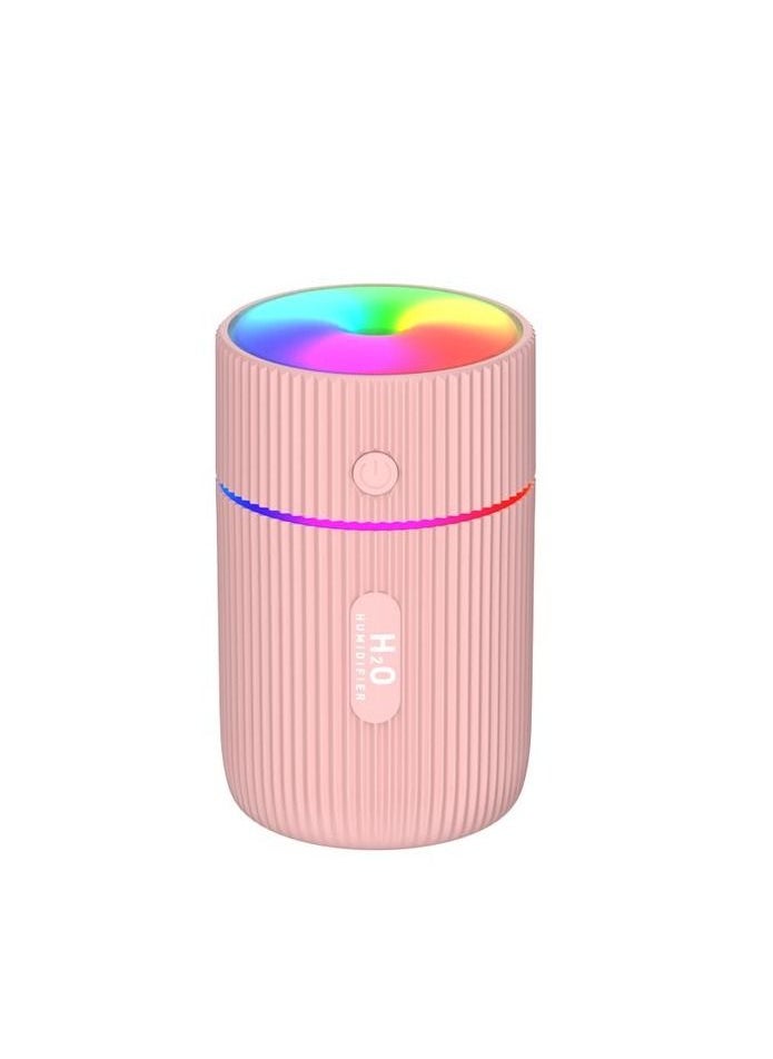 Generic Personal Desktop USB Humidifier with 7 Colors LED Night Light, Cool Mist, Pink  - Image 1