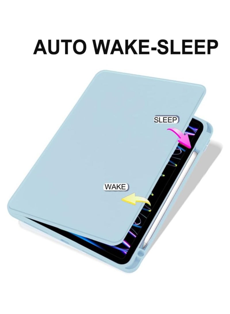 DUSALA Rotating Case for iPad 8th (10.2-Inch, 2020 Model,8th Generation) with Pencil Holder,360 Degree Rotation Protective Stand Slim Cover Clear Back, Auto Wake/Sleep (iPad 10.2) - Image 4