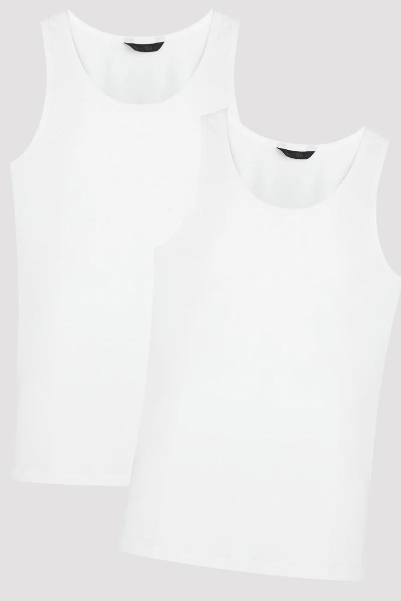 بنتي PENTI Men's Thick-Strap 2-Pack Tank Top
