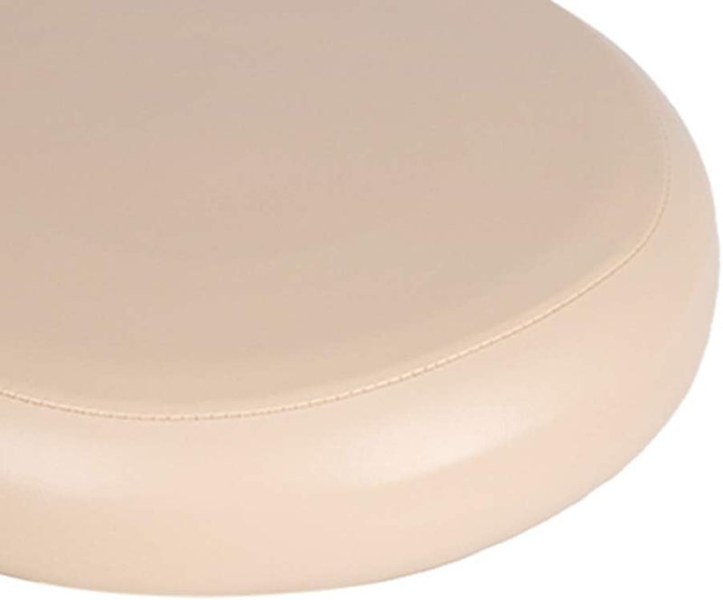 كلاراكو غطاء بديل سهل الارتداء لمقعد البار، أغطية مقاومة للماء، يناسب مقعد دائري بقطر 1114 بوصة، جلد صناعي، مجموعة من قطعتين، لون الشمبانيا - Image 3