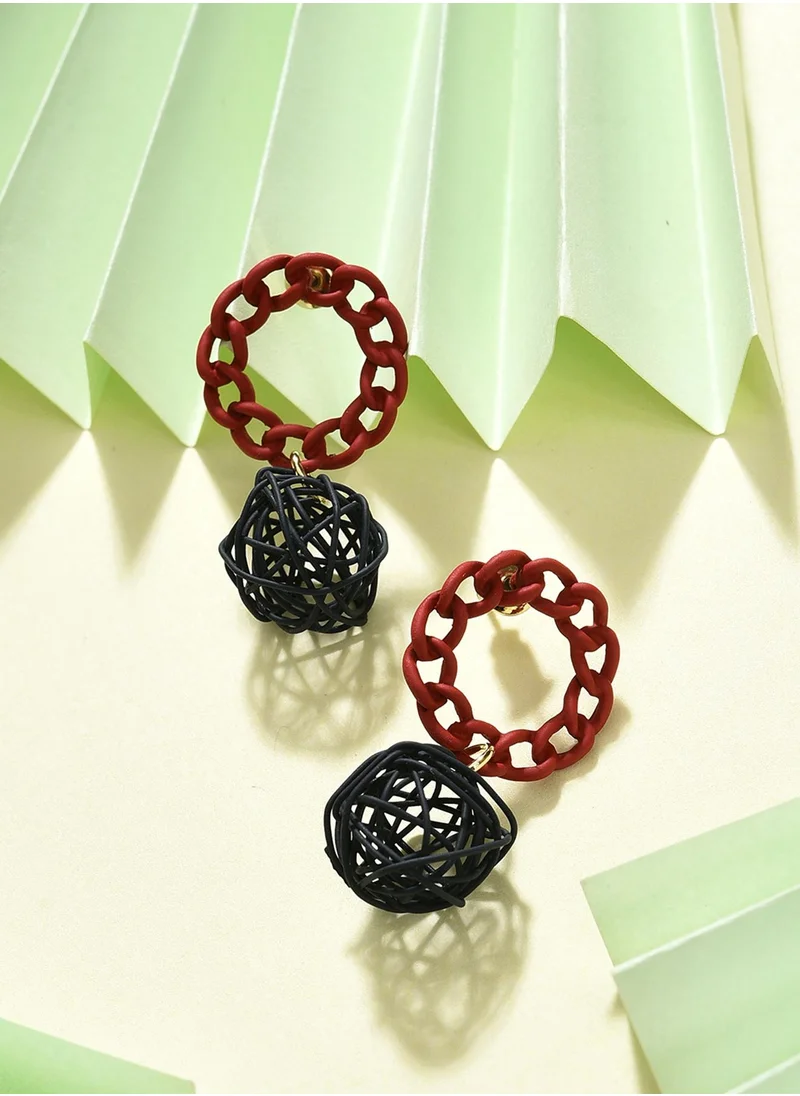 سوهي Multicoloured Contemporary Stud Earrings