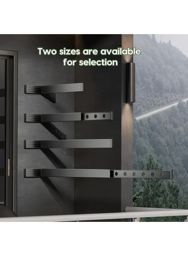 Gray Window Frame Foldable Clothesline Indoor Drying Rack Horizontal Vertical Mount - Image 3