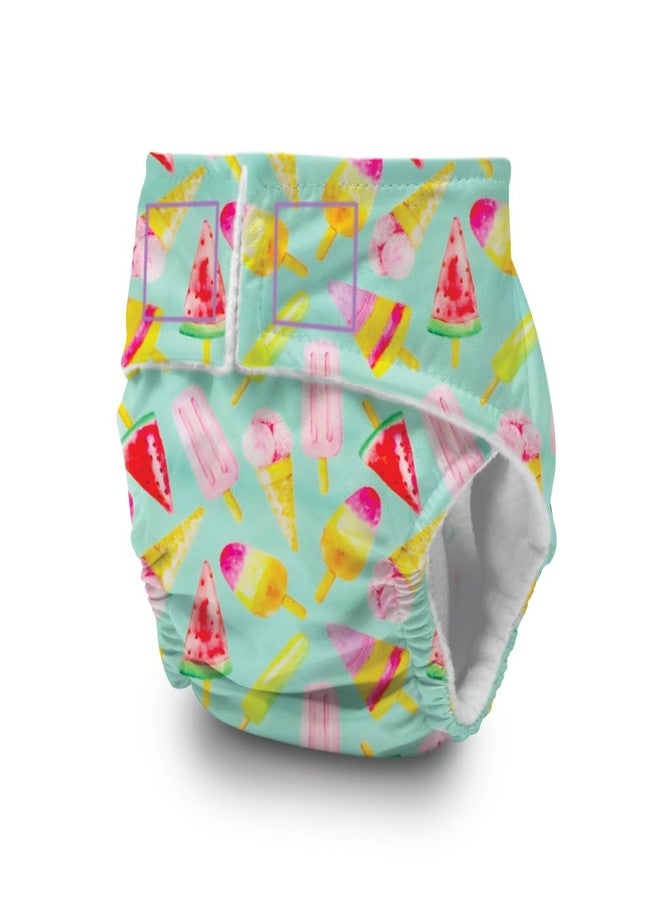 A Toddler Thing Newborn Diaper with 1 Newborn Size Insert - Ice Candy | Reusable Cloth Diaper | Waterproof & Washable | For 2.5 kgs - 6 kgs | Breathable & Prevents Leakage | Lasts up to 2 hours - Image 3