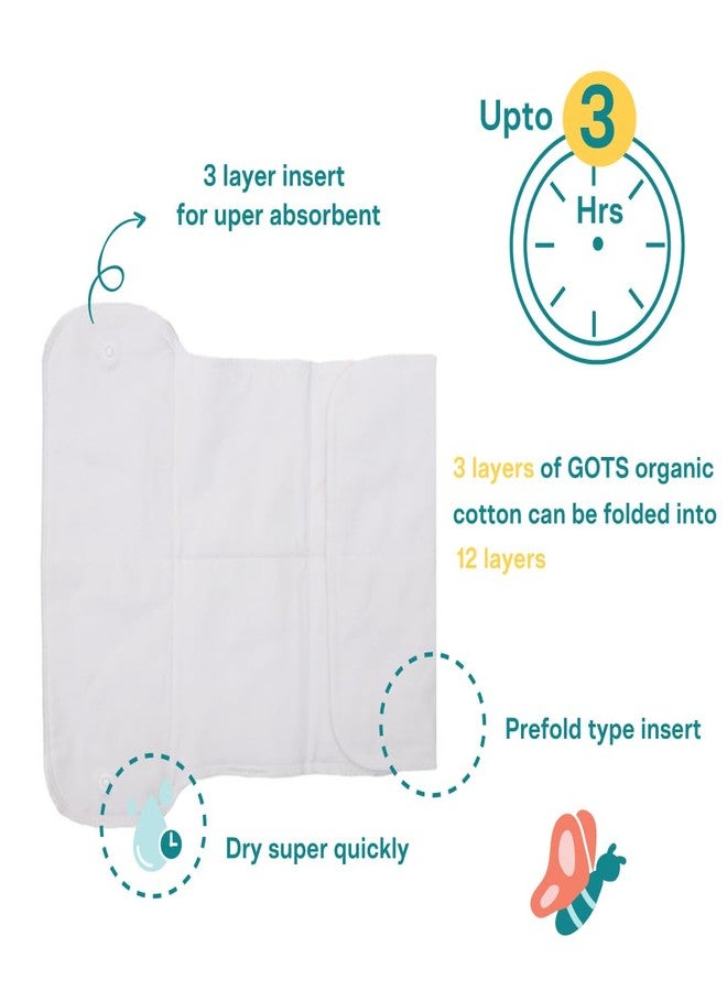 A Toddler Thing Newborn Diaper with 1 Newborn Size Insert - Ice Candy | Reusable Cloth Diaper | Waterproof & Washable | For 2.5 kgs - 6 kgs | Breathable & Prevents Leakage | Lasts up to 2 hours - Image 5