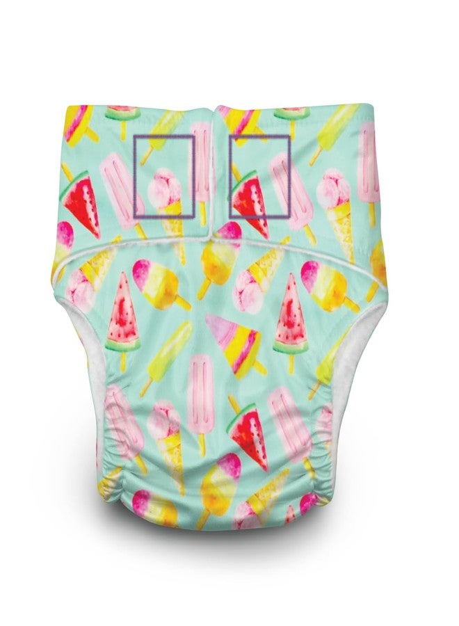 A Toddler Thing Newborn Diaper with 1 Newborn Size Insert - Ice Candy | Reusable Cloth Diaper | Waterproof & Washable | For 2.5 kgs - 6 kgs | Breathable & Prevents Leakage | Lasts up to 2 hours - Image 1