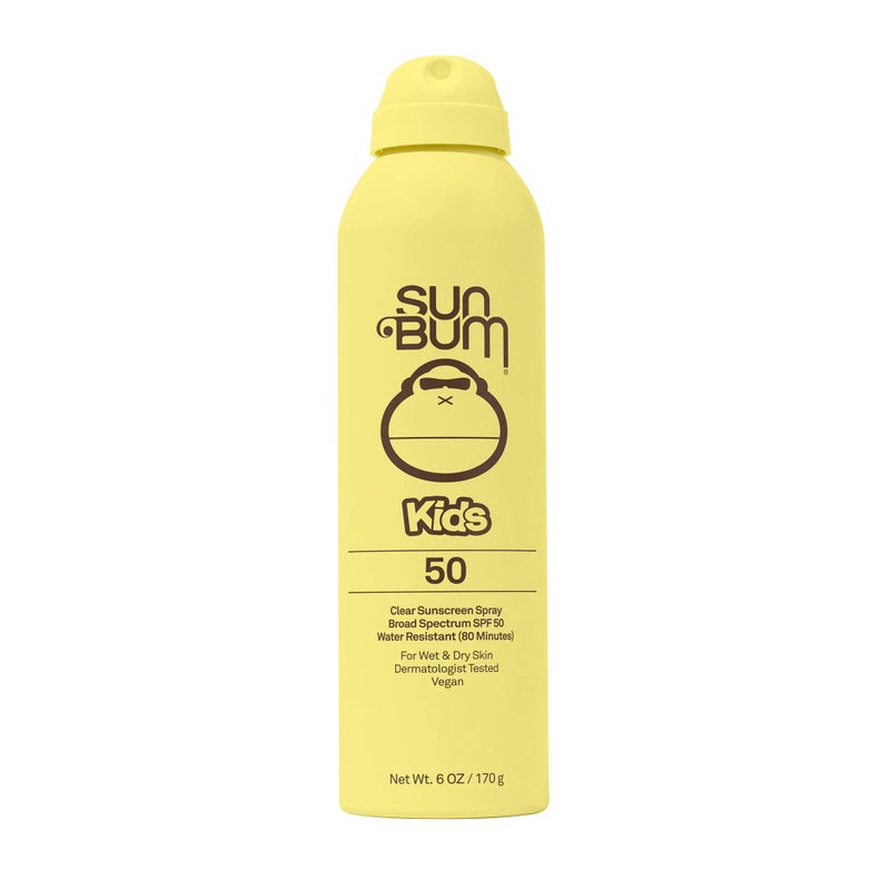 Sun Bum Kids SPF 50 Sunscreen Clear Body Spray - Broad Spectrum Water-Resistant with Vitamin E - Wet or Dry Skin Application - Hawaii 104 Act Compliant (Without Octinoxate & Oxybenzone) - 6 oz - Image 1