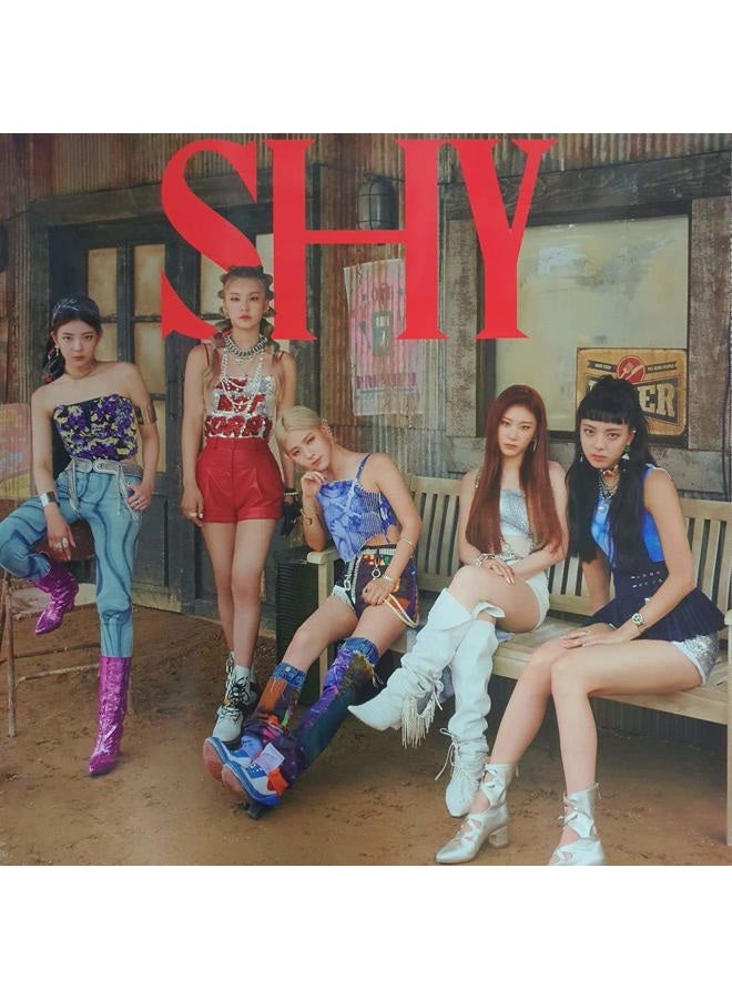 Itzy Not Shy Album [C ver.] [Pre Order] CD+Photobook+Folded Poster+Pre Order Benefit+Others with Extra Decorative Sticker Set, Photocard Set - Image 1