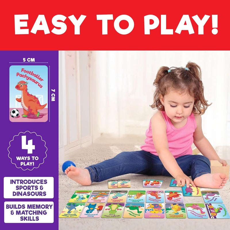 Einstein Box Sporty Dinos Game for Kids 3+ Years Old | Toys & Gifts for Boys & Girls Ages 3,4,5,6 Years | Birthday Gift for Kids Aged 2 to 5 Years | Educational Toys | Card Game - Image 4
