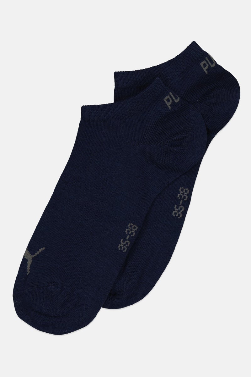 PUMA Men Brand Logo Ankle Socks, Navy 