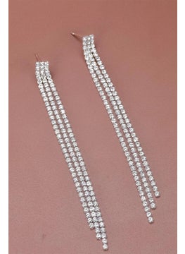 Bahels Women's Crystal Stone Waterway Pendant Earrings  - Image 4
