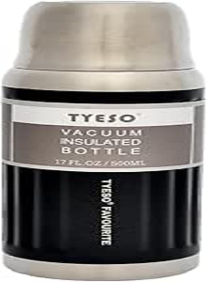 TYESO TS-8720 Thermos Bottel 500ml With High Quality Material Vacuum Insulated Stainless Steel with Cap For Travel, Sports, Outdoor Activities Cold, Hot Drinks - Multi Color