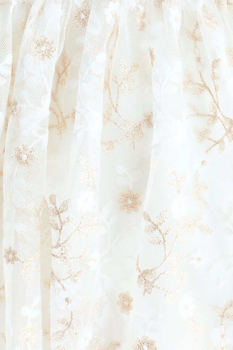 اتش اند ام فستان تول مطرّز