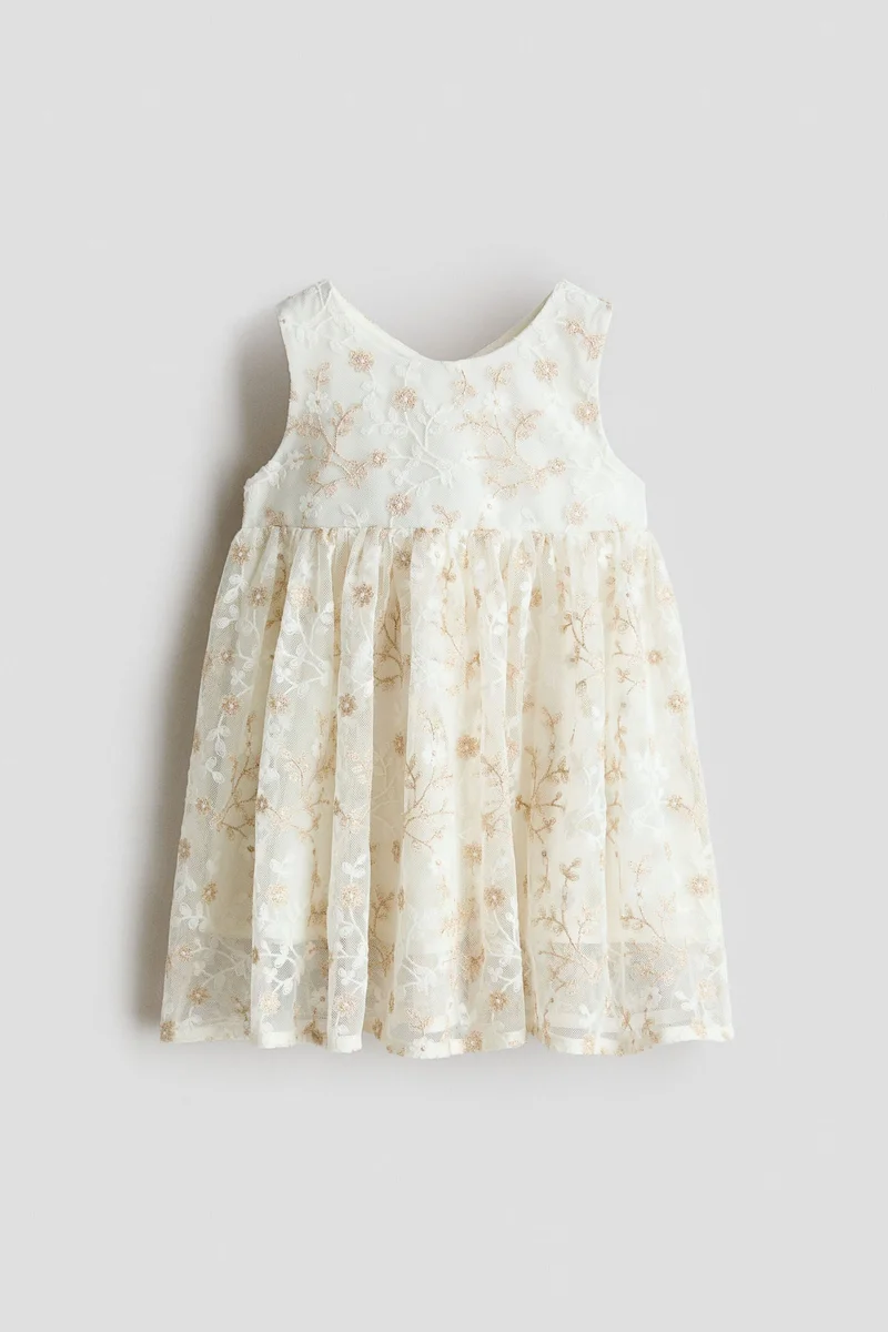 اتش اند ام فستان تول مطرّز