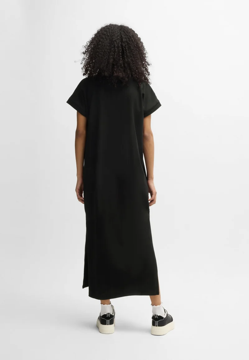HUGO Cotton T-shirt dress with Happy HUGO logo