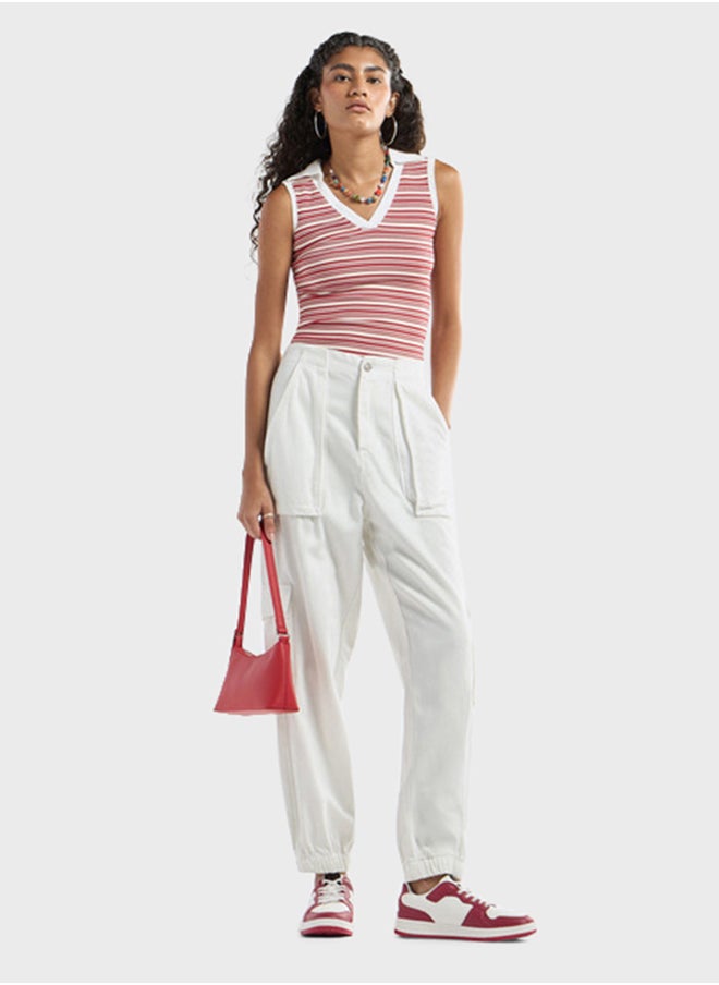 FAV Striped Collared Top  - Image 4